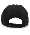 Brushed Twill Cap BLACK/WHITE Back