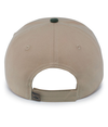 Brushed Twill Cap KHAKI/BLACK Back