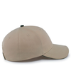 Brushed Twill Cap KHAKI/BLACK rside