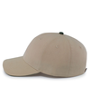 Brushed Twill Cap KHAKI/BLACK lside