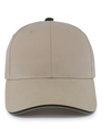 Brushed Twill Cap KHAKI/HUNTER Front