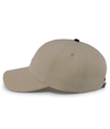 Brushed Twill Cap KHAKI/NAVY lside