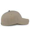 Brushed Twill Cap KHAKI/NAVY rside