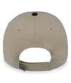 Brushed Twill Cap KHAKI/NAVY Back