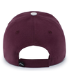 Brushed Twill Cap MAROON/WHITE Back