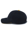 Brushed Twill Cap NAVY/GOLD lside