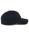 Brushed Twill Cap NAVY/GOLD rside