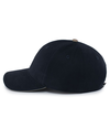 Brushed Twill Cap NAVY/KHAKI lside