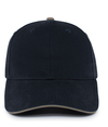 Brushed Twill Cap NAVY/KHAKI Front