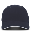 Brushed Twill Cap NAVY/WHITE Front