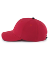 Brushed Twill Cap RED/BLACK lside