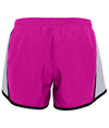 Ladies Junior Fit Pulse Short POWER PINK/WHITE/BLACK Back