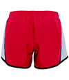 Girl Pulse Short RED/WHITE/BLACK Back