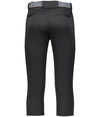 Girls Sideflex Softball Pant BLACK Back