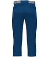 Girls Sideflex Softball Pant NAVY Back