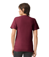 Heavyweight Cotton Unisex Tee BURGUNDY Back