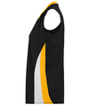 Girls Tornado Jersey BLACK/GOLD/WHITE Side
