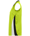 Ladies Tornado Jersey LIME/BLACK/WHITE Side