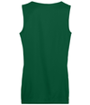 Ladies Reversible Wicking Tank DARK GREEN/WHITE Back