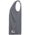 Ladies Reversible Wicking Tank GRAPHITE/WHITE Side