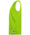 Ladies Reversible Wicking Tank LIME/WHITE Side