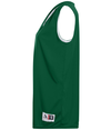 Reversible Wicking Tank DARK GREEN/WHITE Side