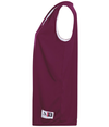 Reversible Wicking Tank MAROON/WHITE Side