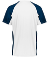 Youth Cutter Jersey WHITE/NAVY Back