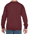 Heavy Blend Youth Crewneck MAROON Back