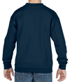 Heavy Blend Youth Crewneck NAVY Back
