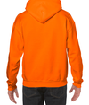 Heavy Blend Hooded Sweatshirt S ORANGE Back