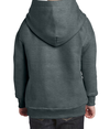 Heavy Blend Youth Hoodie DARK HEATHER Back