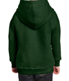 Heavy Blend Youth Hoodie FOREST GREEN Back