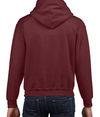 Heavy Blend Youth Hoodie MAROON Back