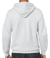 Heavy Blend Full Zip Hood ASH GREY Back