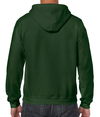 Heavy Blend Full Zip Hood FOREST GREEN Back