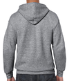 Heavy Blend Full Zip Hood GRAPHITE HEATHER Back