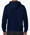 Heavy Blend Full Zip Hood NAVY Back