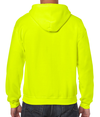 Heavy Blend Full Zip Hood SAFETY GREEN Back