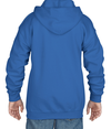 Youth Full Zip Hoodie ROYAL Back