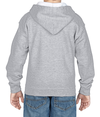 Youth Full Zip Hoodie SPORT GREY Back