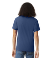 CVC Unisex V-Neck T-Shirt HEATHER INDIGO Back