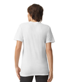 CVC Unisex V-Neck T-Shirt WHITE Back