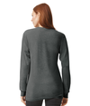 Fine Jersey Unisex Long Sleeve ASPHALT Back