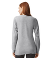Fine Jersey Unisex Long Sleeve HEATHER GREY Back