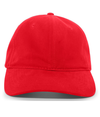 Brushed Cotton Twill Cap RED Front