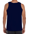 Ultra Cotton Adult Tank NAVY Back