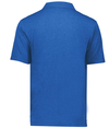 Repreve Eco Polo ROYAL HEATHER Back