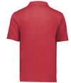Repreve Eco Polo SCARLET HEATHER Back
