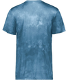 Stock Cotton-Touch Poly Tee COLUMBIA BLUE CLOUD PRINT Back